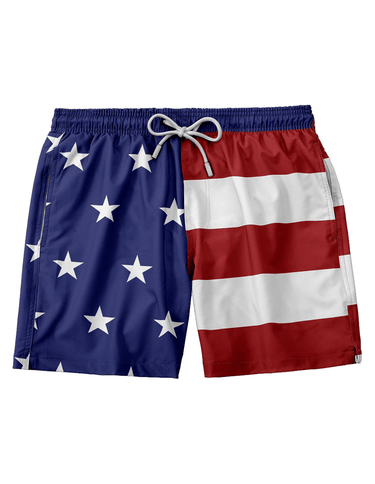 American Flag Swim Trunks Swim Trunk Greater Half